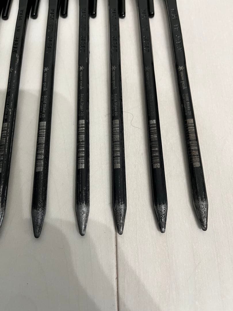 スノーピーク　ペグ　ハンマーセット　収納ケース付き　ペグ１回使用品