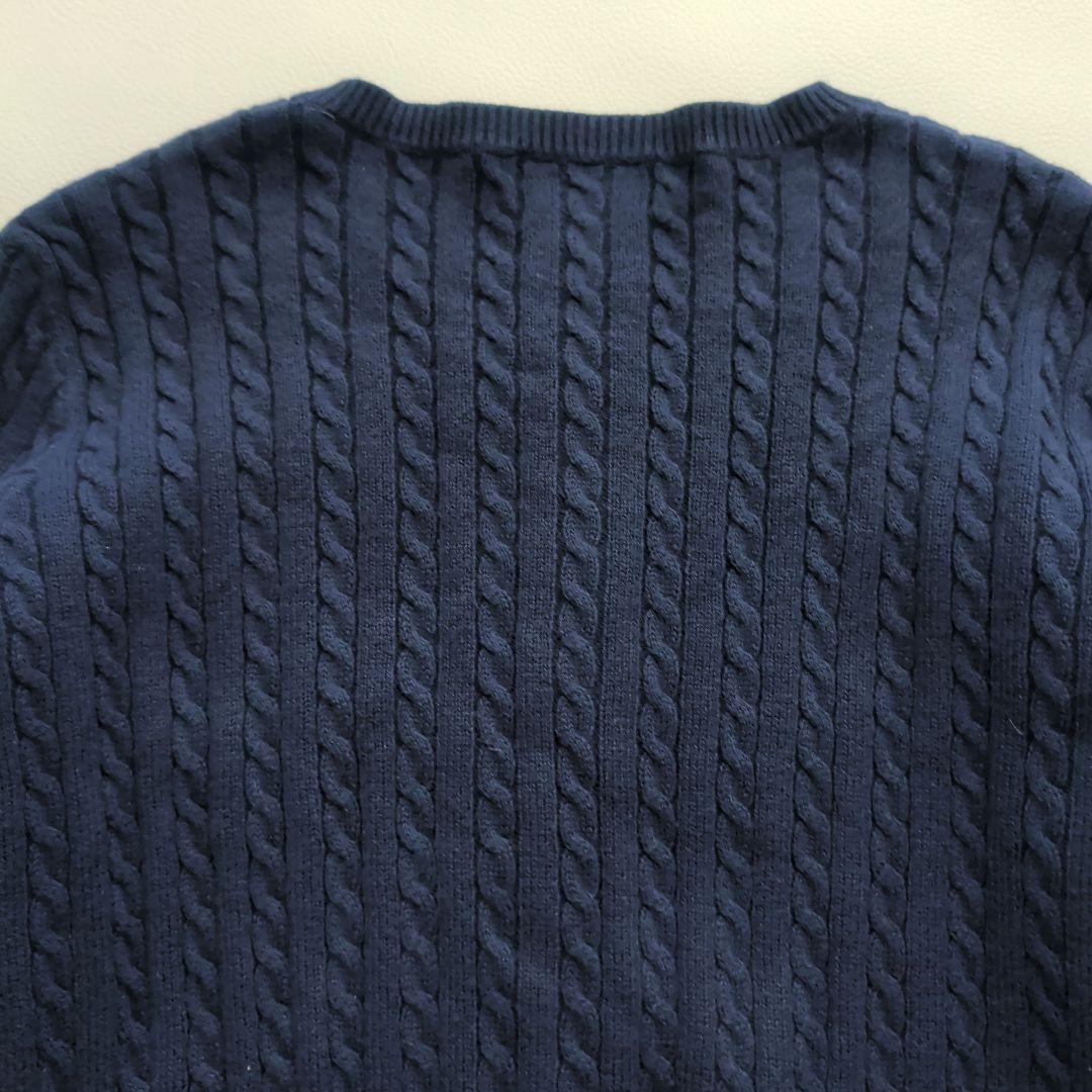 ラルフローレン ケーブルカーディガン コットン 刺繍ポニー S キッズXL