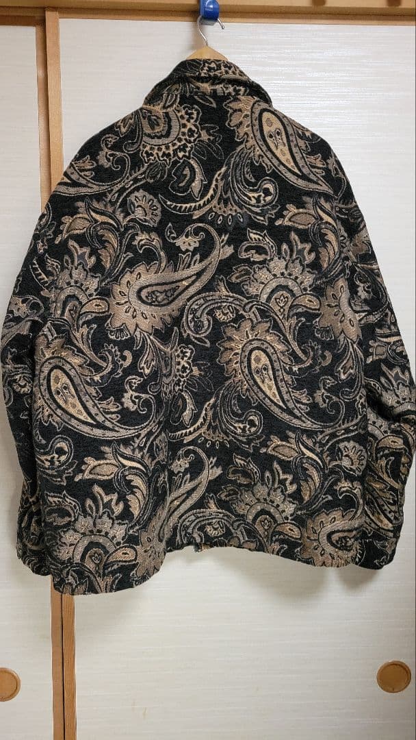 ポポGobelin Weaving Paisley Pattern Blo