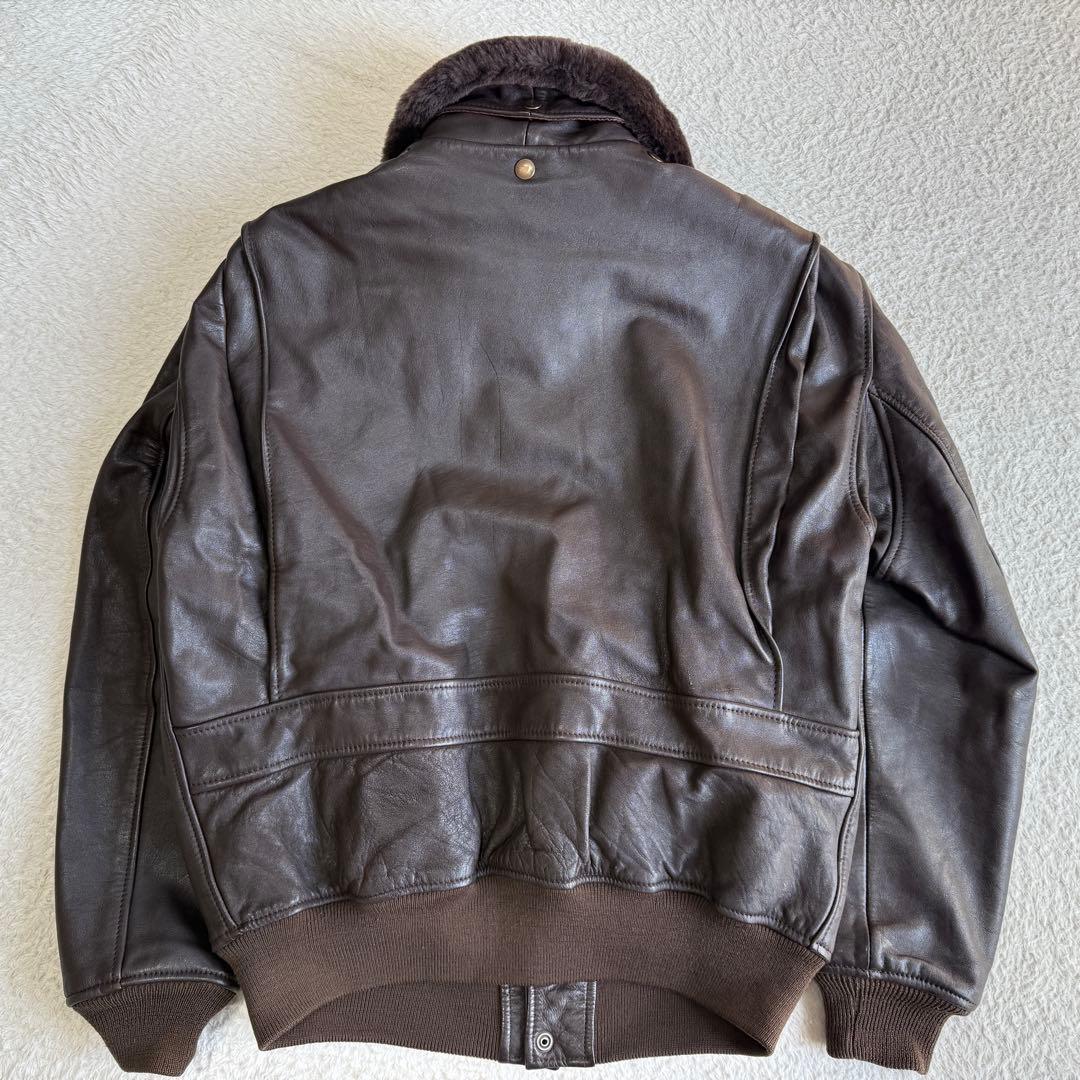 HOUSTON G-1 フライトジャケット レザー 42 L-XL ボア脱着