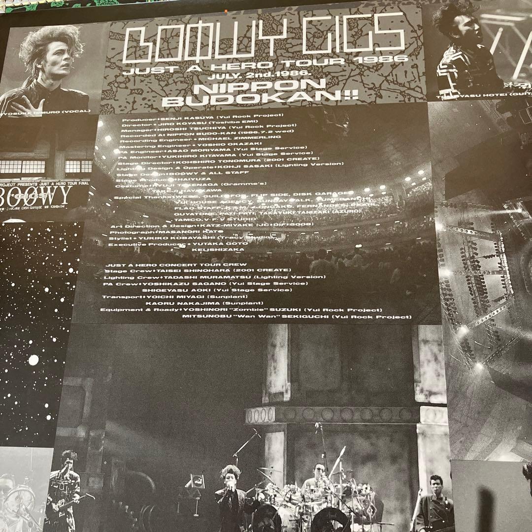 K*I様 BOOWY GIGS JUST A HERO TOUR 1986