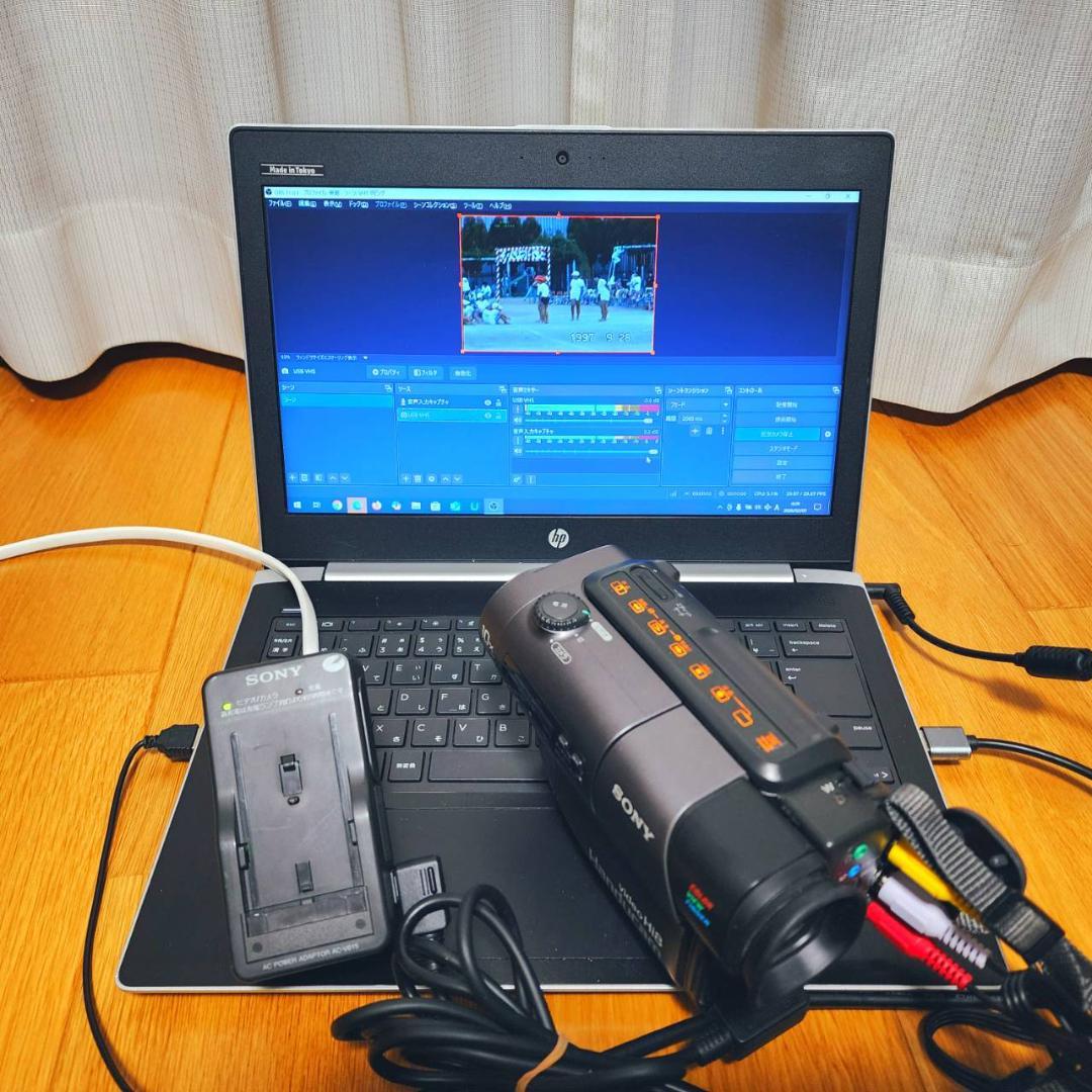 【動作確認済】 SONY Hi8 高画質 ビデオカメラ CCD-TR3 セット