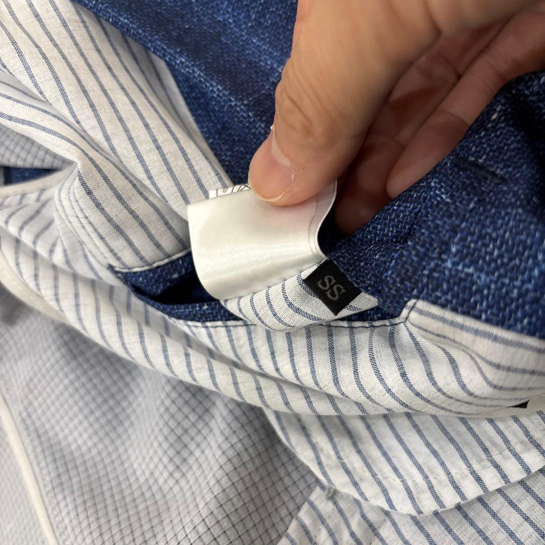 【極美品】Men's BIGI トラベルジャケット ノーカラージャケット