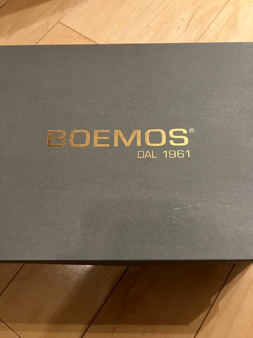 BOEMOS ネイビー スエード モカシン