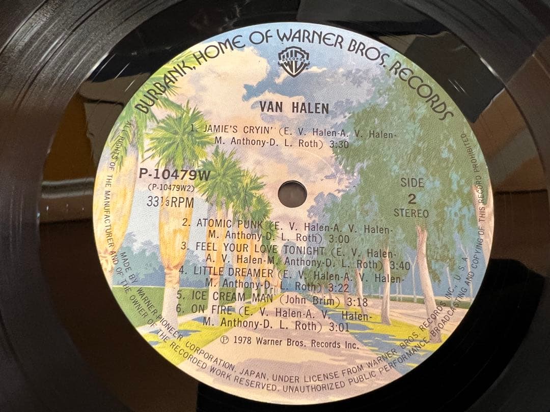 Van Halen LP 洋楽レコード 初版 P-10479W 美品 日本盤