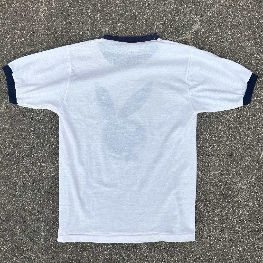 70s-80s usa製 PLAYBOY リンガーtシャツ