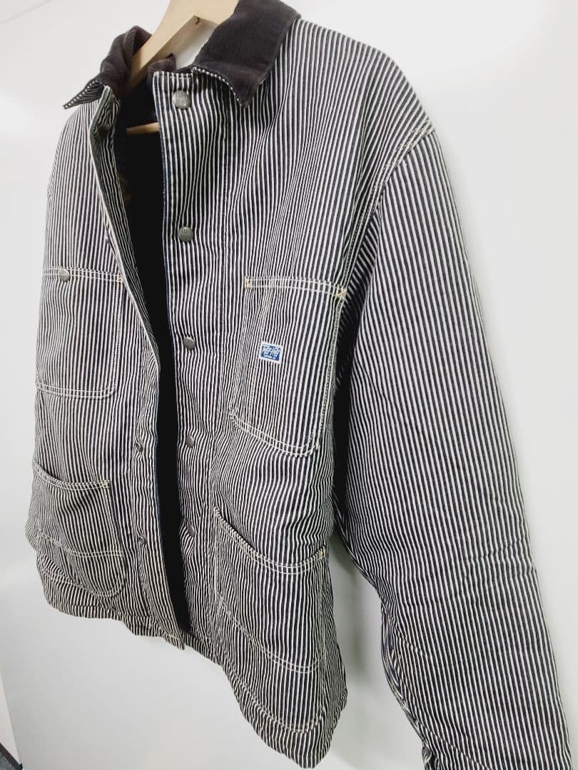 RADIALL ブランケット　カバーオール　ヒッコリー　L