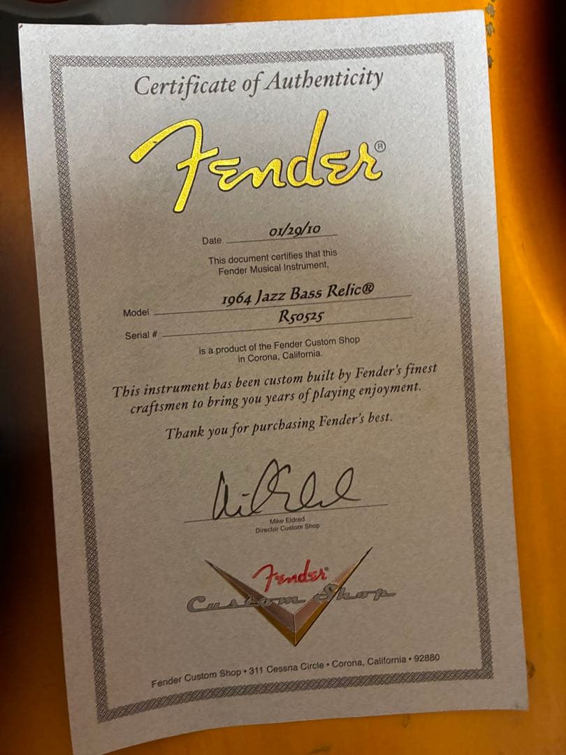 【最終値下げ】Fender Custom Shop 1964 Jazz Bazz