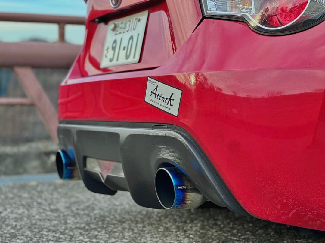ZN6ブリッツニュルスペックマフラー 2本出しMFゴースト