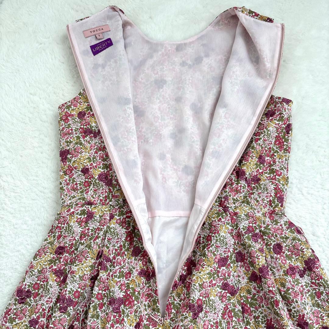 【極美品】TOCCA LIBERTY PENSTEMONROAD 刺繍ワンピース