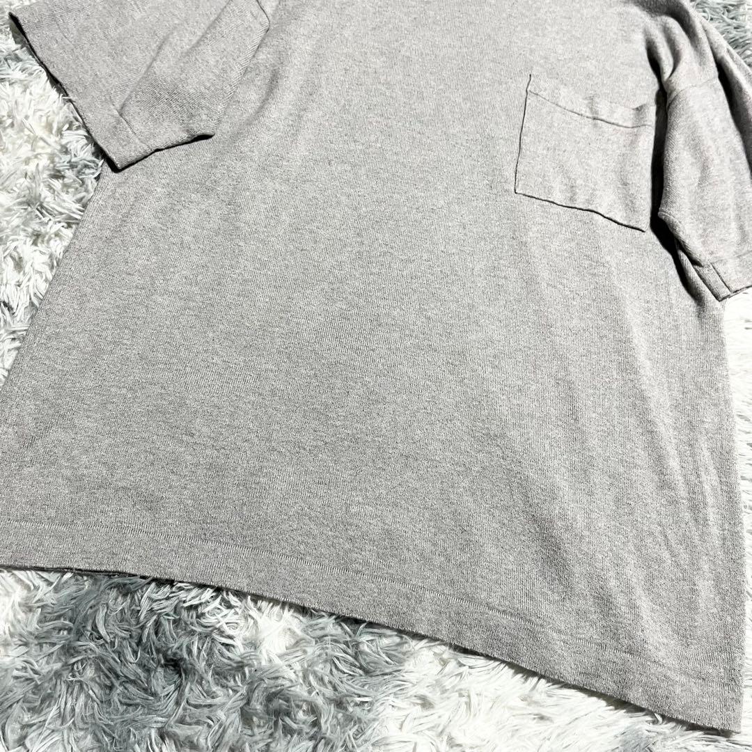 ジョンスメドレー シーアイランドコットン　半袖ニットTシャツ グレー　M