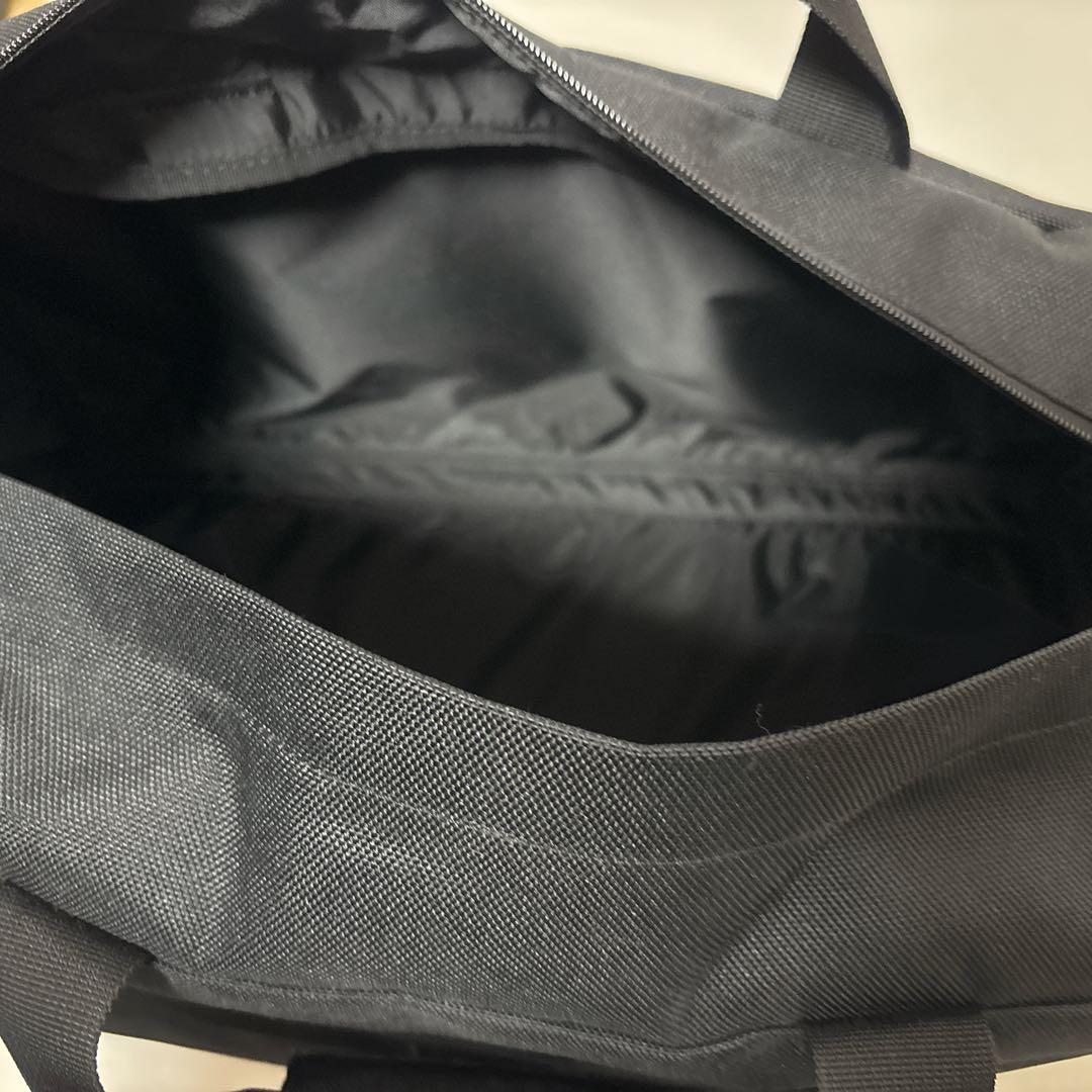 【無印良品】美品 ブラック 撥水ボストンバッグ ポリエステル 防水 38L 再生
