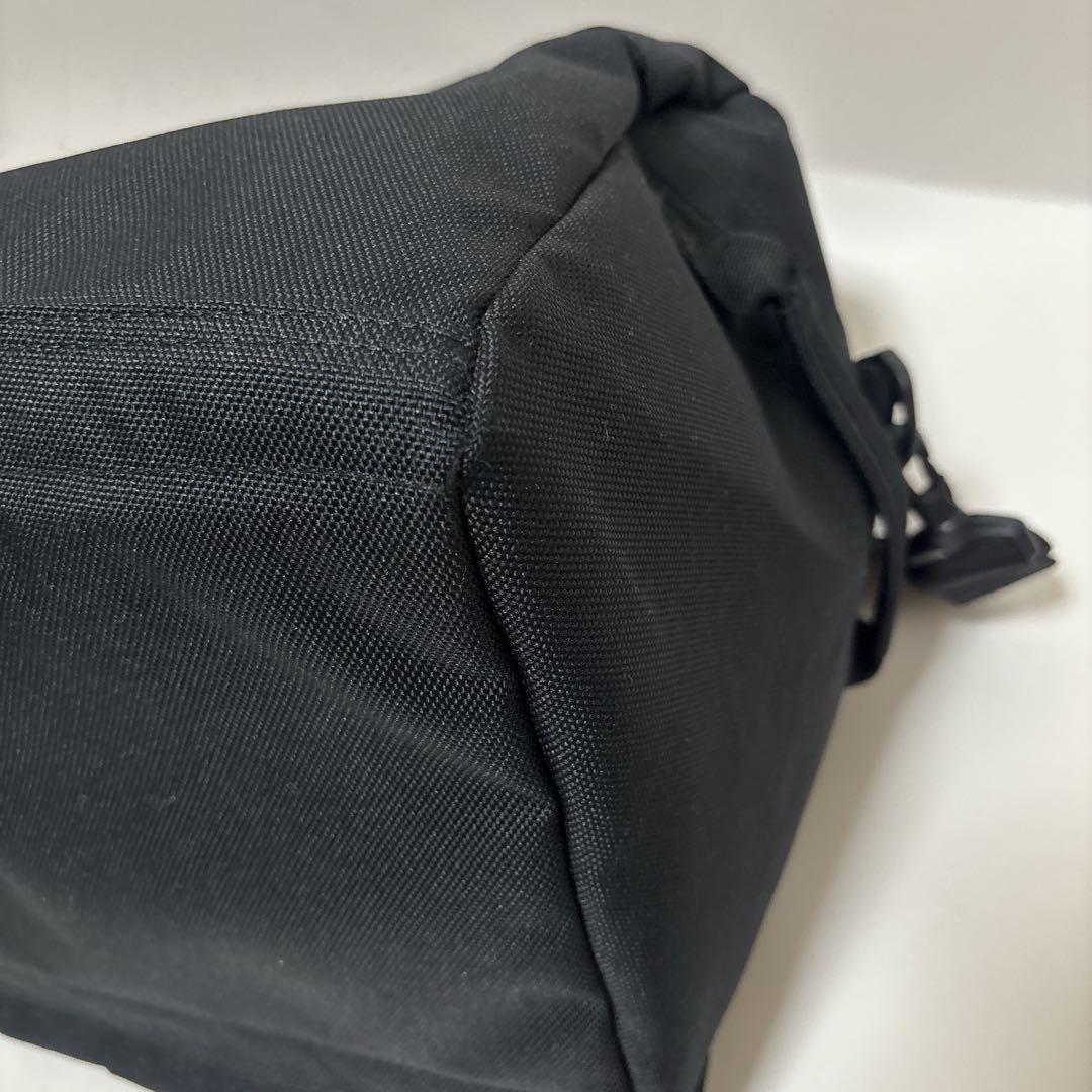 【無印良品】美品 ブラック 撥水ボストンバッグ ポリエステル 防水 38L 再生