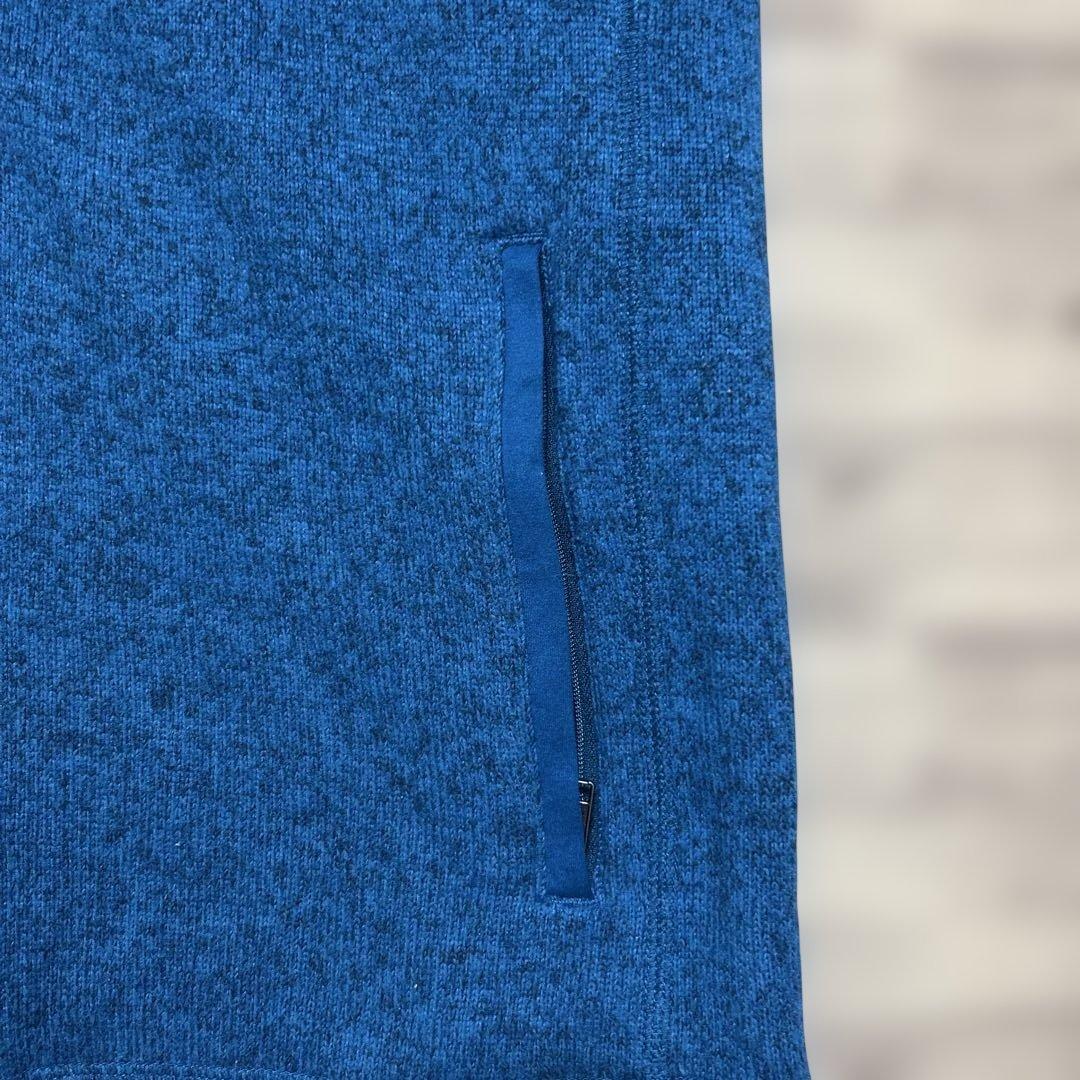 patagonia 青 ジップアップ ベスト