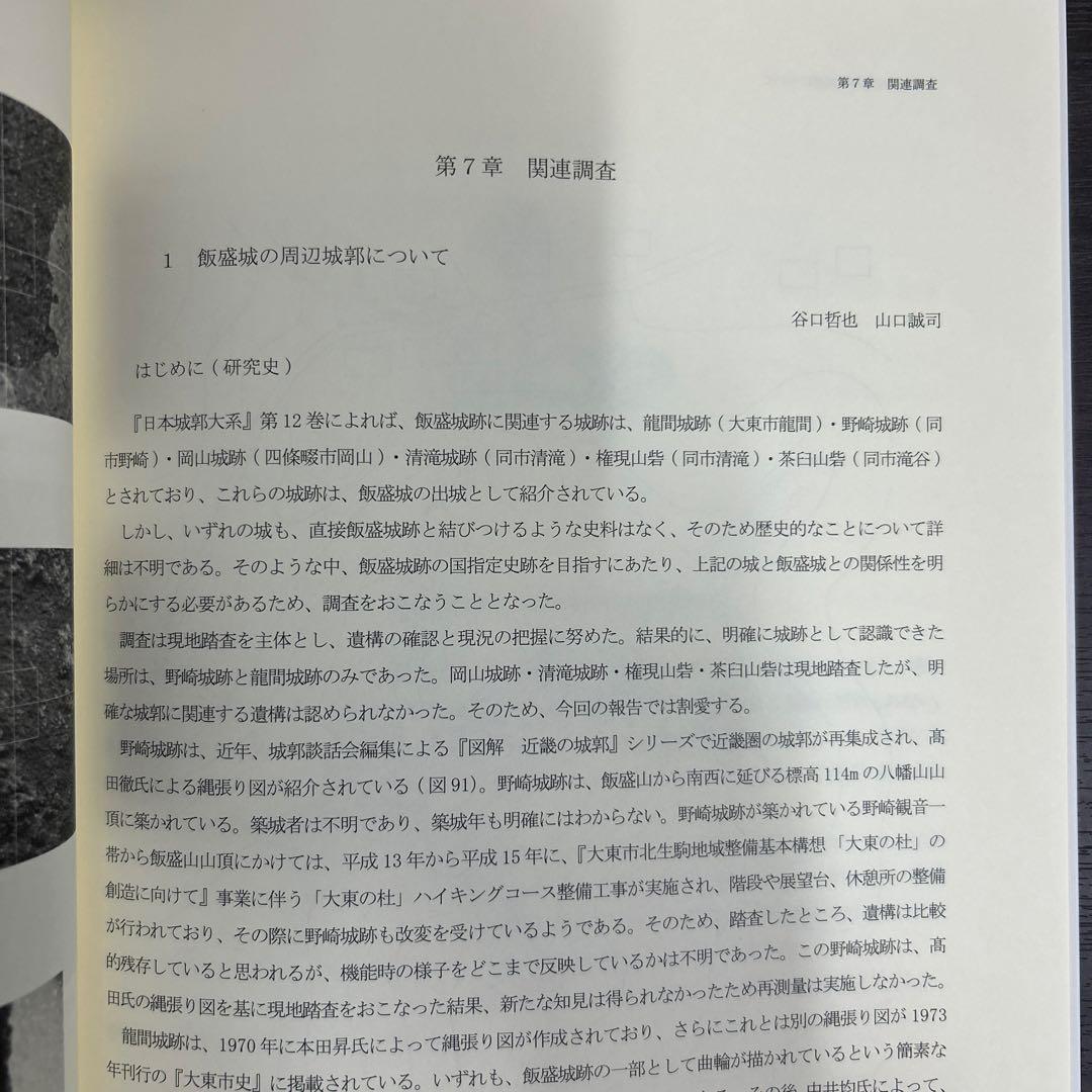 文化財調査報告書　飯盛城跡総合調査報告書　考古学　中世城館　山城　三好長慶