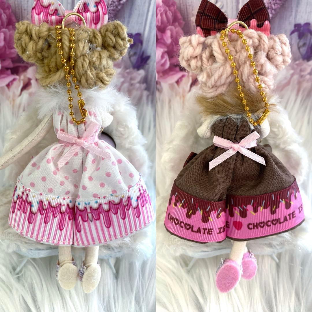 まゆさん専用❤️ストロベリーチョコ❤️ロリポップ❤️ドールチャーム❤️ハンドメイド