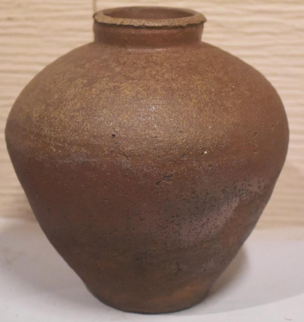 古常滑焼壺◆花生け◆灰釉◆37ｃｍ◆18-07-19-15