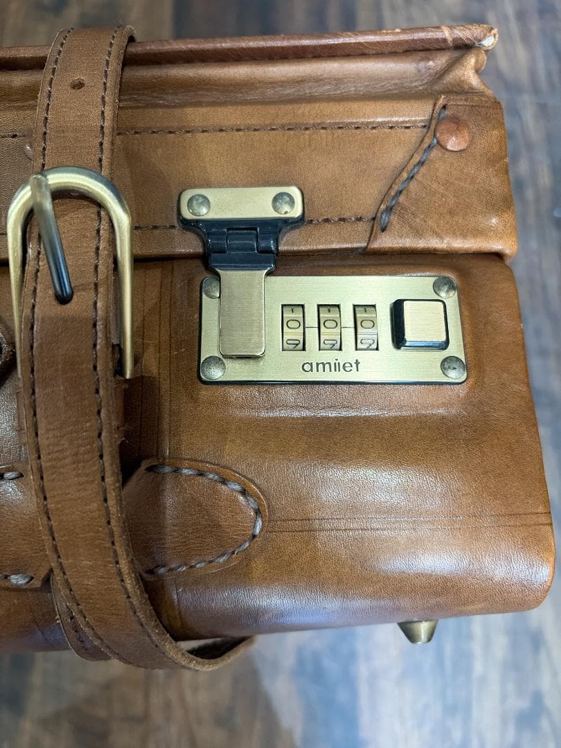 美品 本革 レザー アンティーク ヴィンテージ トランクケース トラベルバッグ