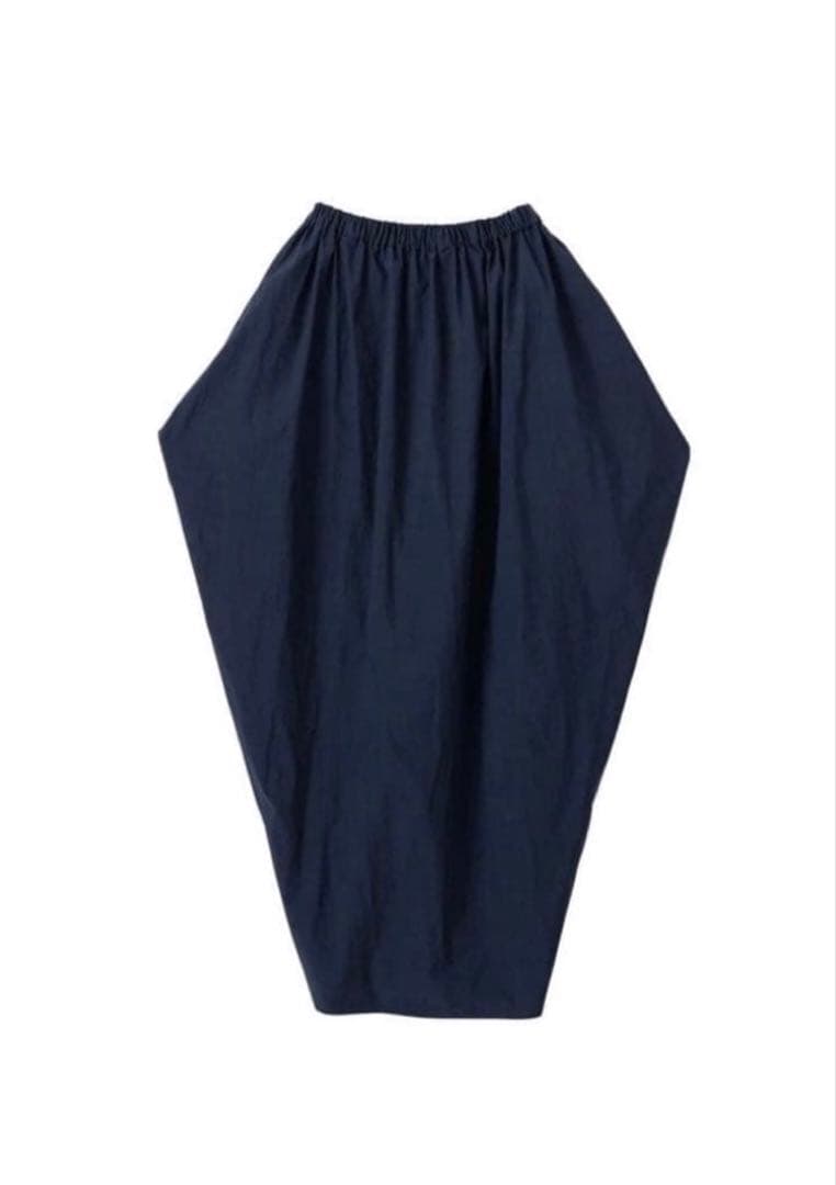 SEA TYPEWRITER DRAPE SKIRTドレープスカート/ ネイビー