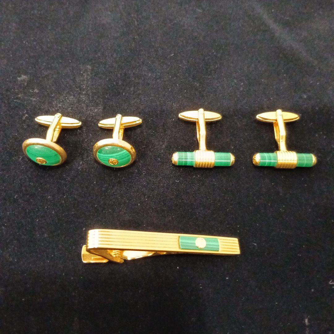 12-9-1 dunhill カフリンクス カフス ネクタイピン セット 箱付