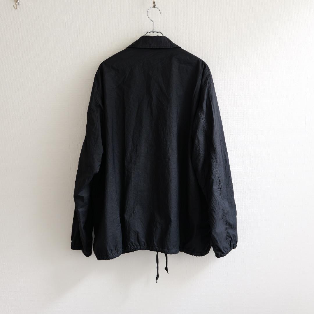 即完品 COMOLI 23AW コットンナイロンコーチジャケット 黒 3 コモリ