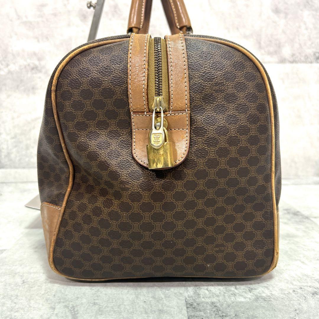 CELINE セリーヌ マカダム柄 トリオンフ ボストンバッグ 大容量