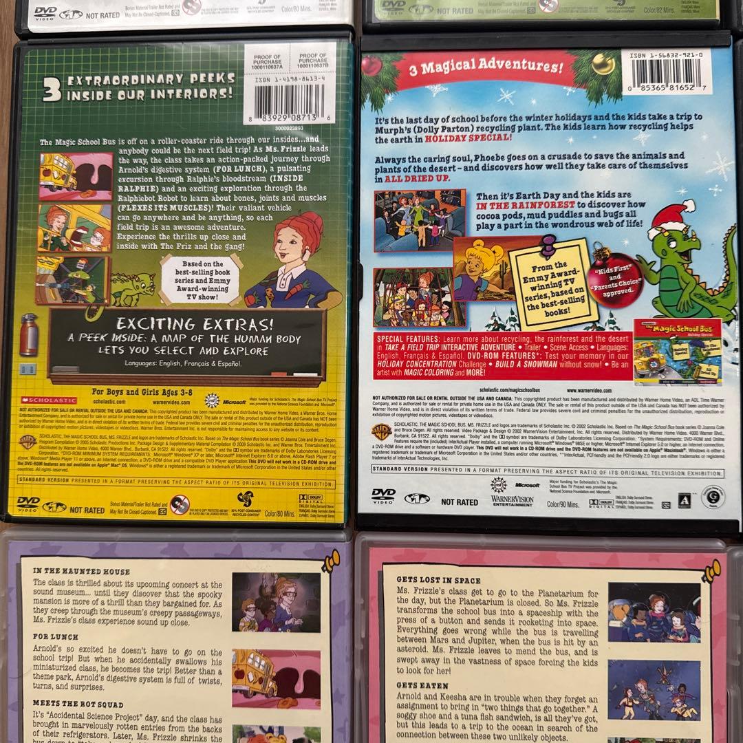 The Magic School BusマジックスクールバスDVD 12本セット