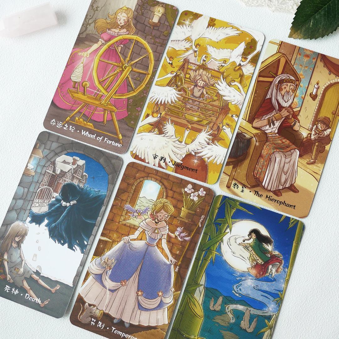 【正規品タロットカード】豪華箔押し仕様✨童話や物語を描いた絵本のようなデッキ