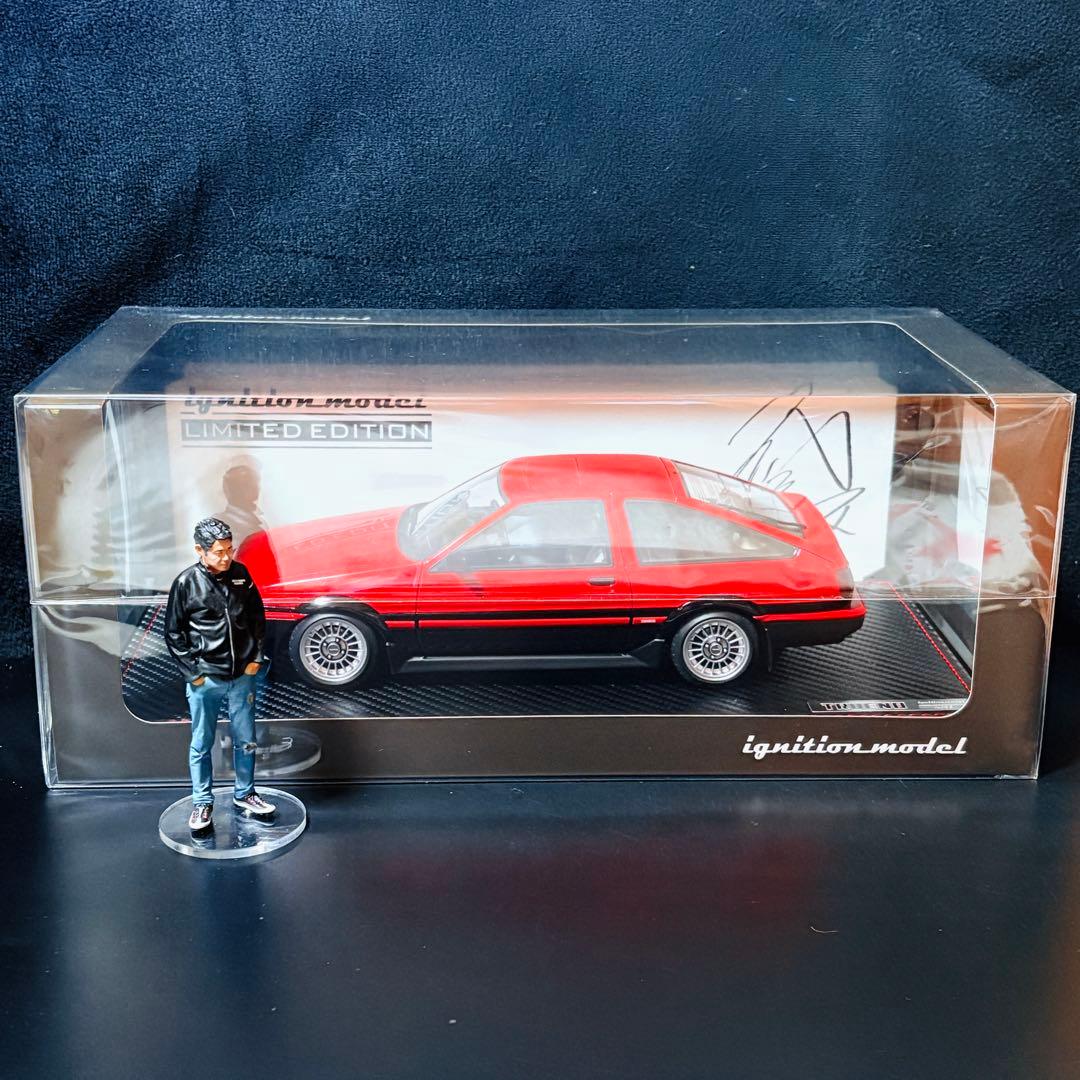 60台限定 1/18 イグニッションモデル トヨタ AE86 織戸学 フィギュア
