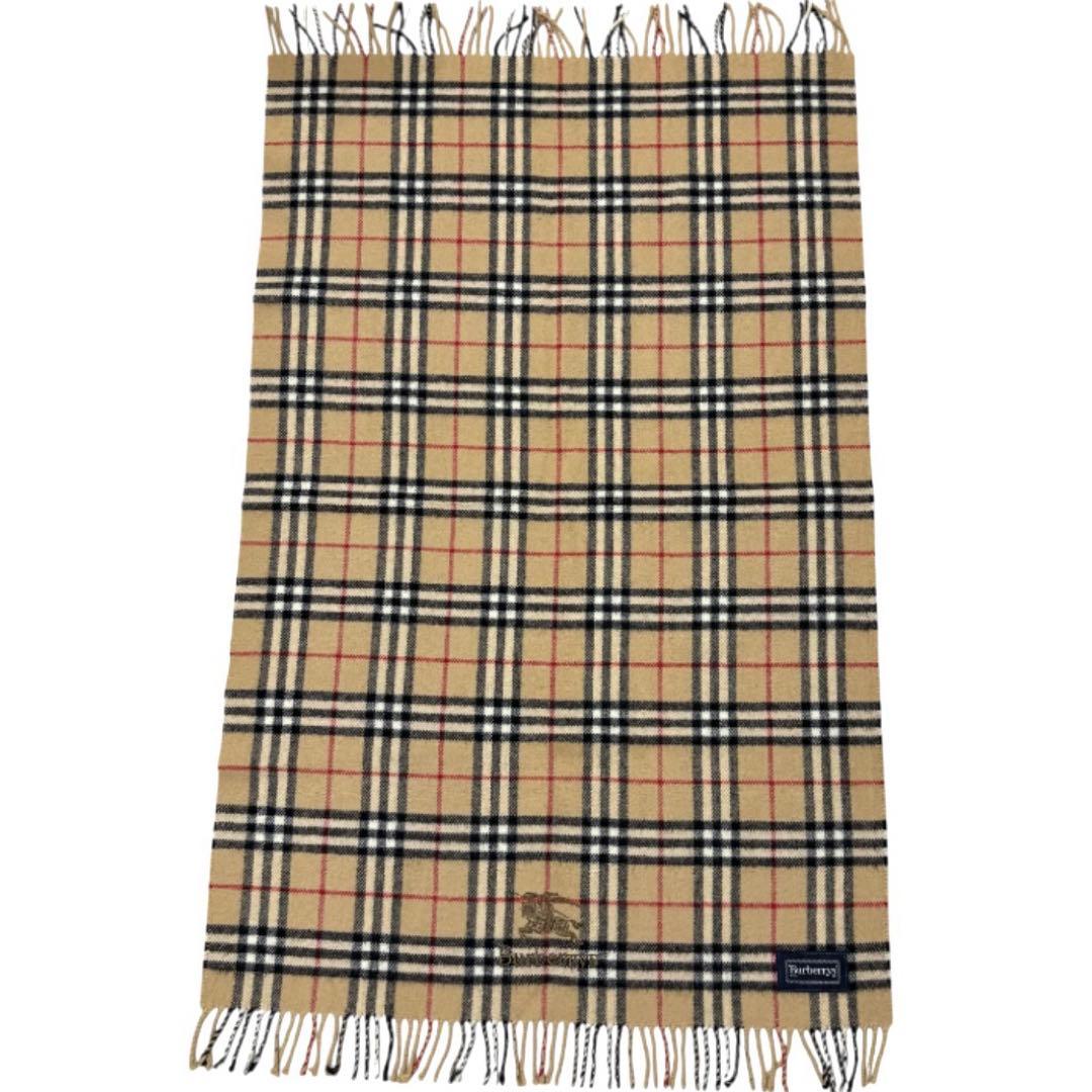 極美品 バーバリー BURBERRY マフラー ショール 大判 キャメル ホース