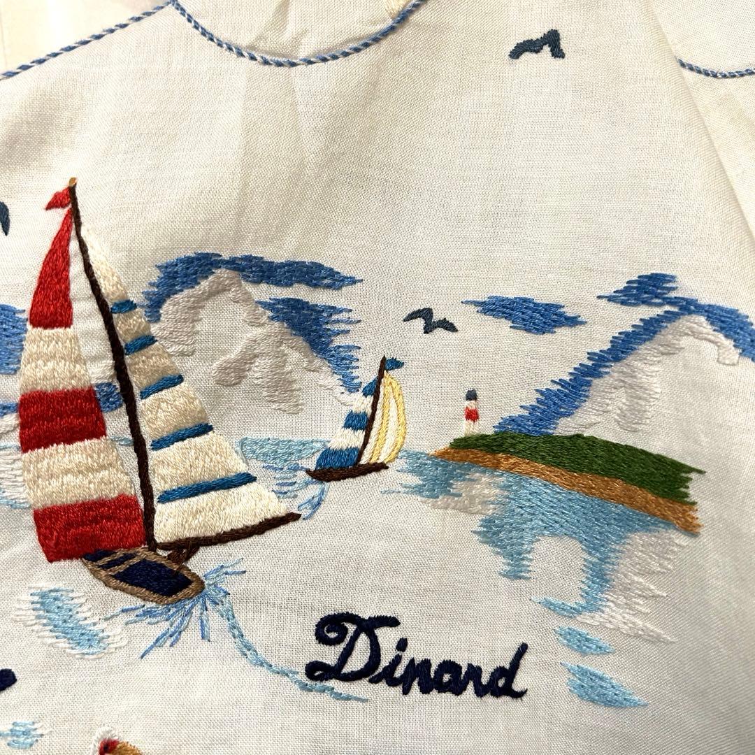 ケイタマルヤマ 刺繍 フレアスカート リネン バカンス リゾート 海 スカラップ
