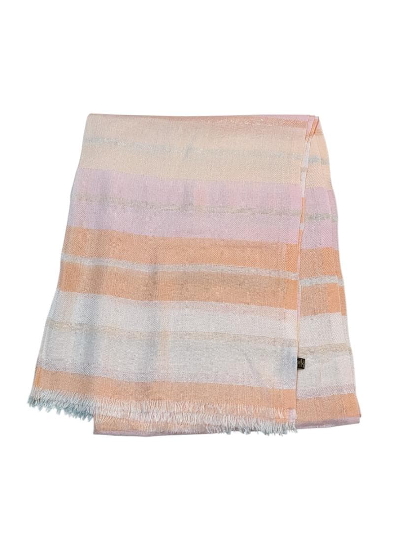 Loro Piana ロロピアーナ カシミヤ×シルク×メタル マフラー ストール