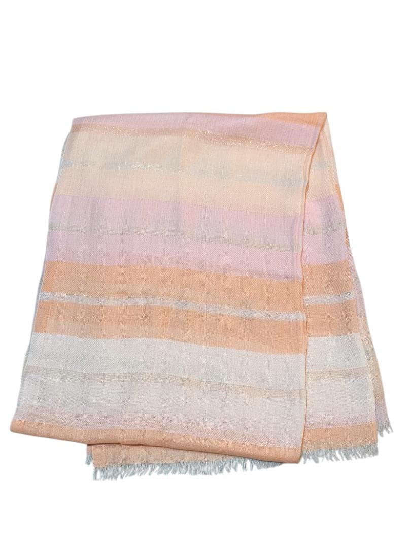 Loro Piana ロロピアーナ カシミヤ×シルク×メタル マフラー ストール
