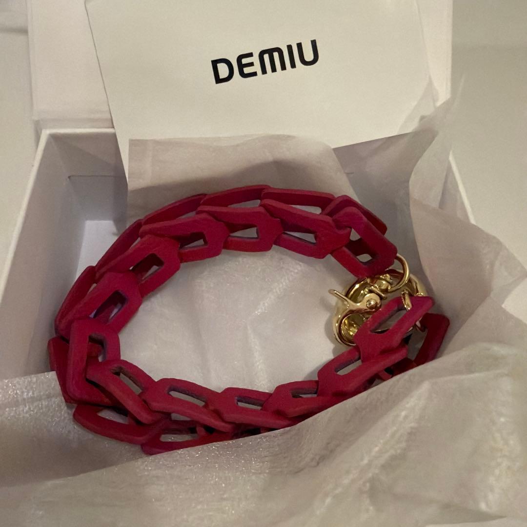 【新品】DEMIU ハンドストラップ マゼンダピンク