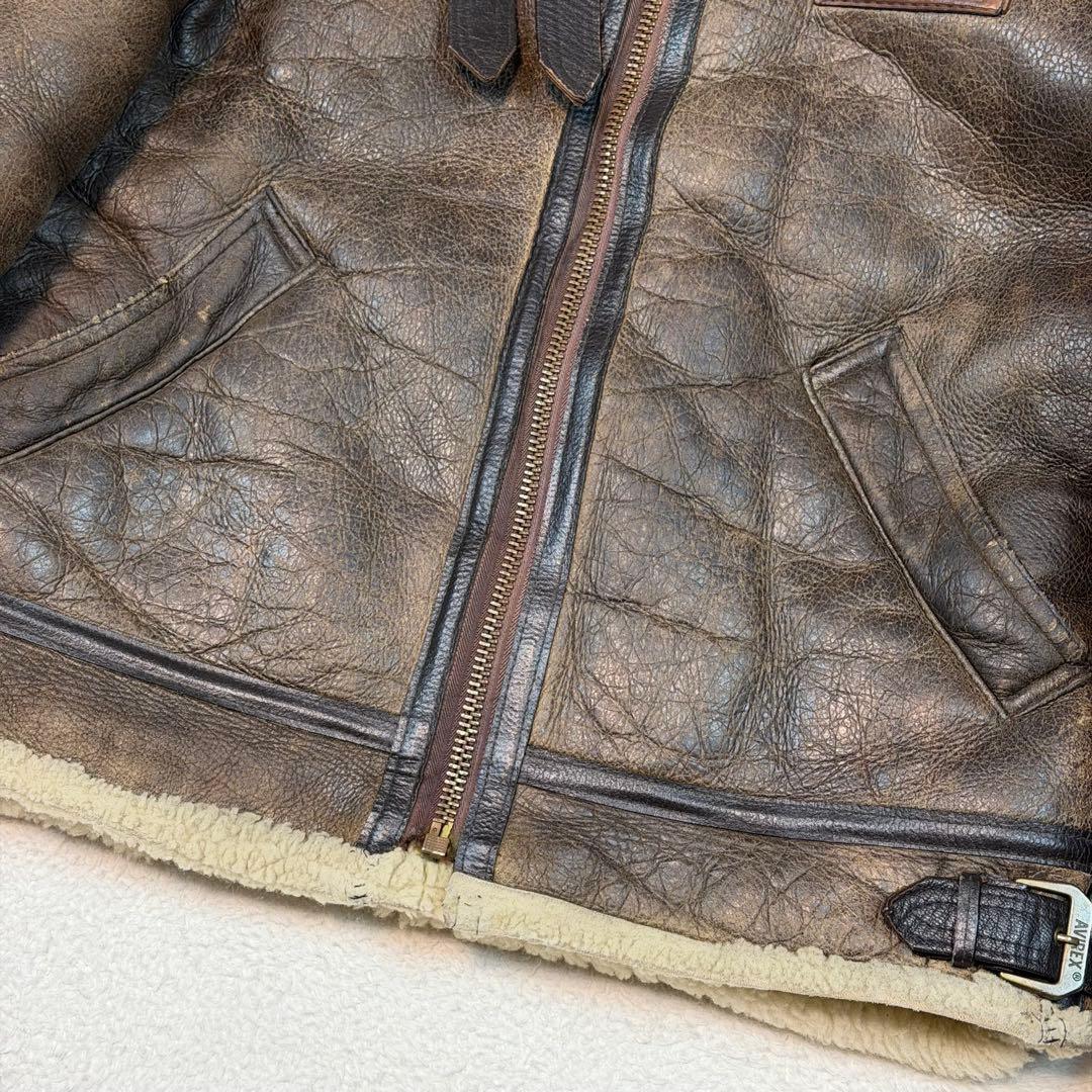 SIZE40 胸タグ AVIREX B-3 USA製 XL相当 大きいサイズ