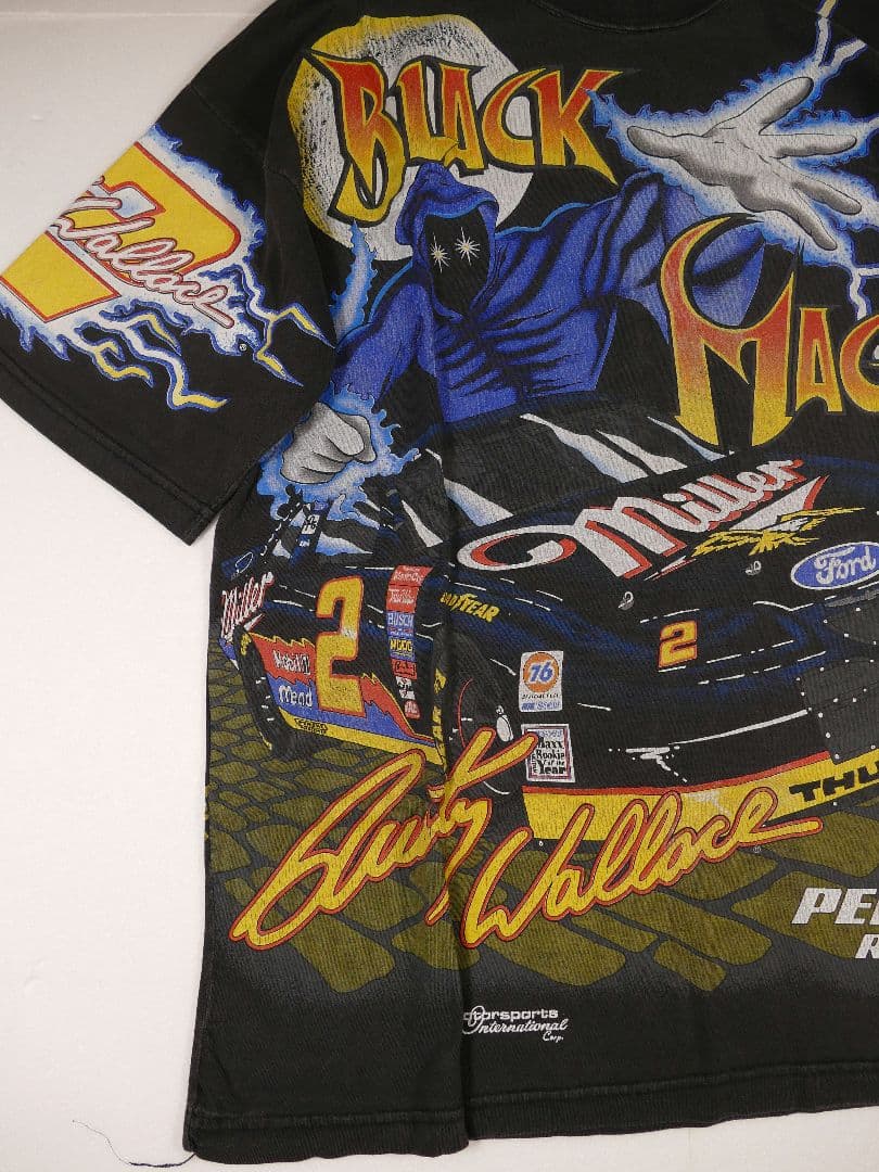 90s モータースポーツ ビンテージ Tシャツ 総柄 MotorSport