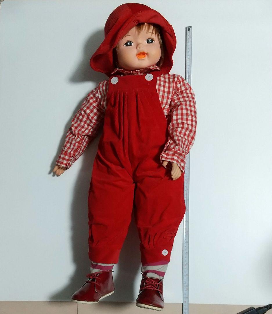 超レア 未使用 昭和レトロ2歳児人形 等身女の子 80㎝