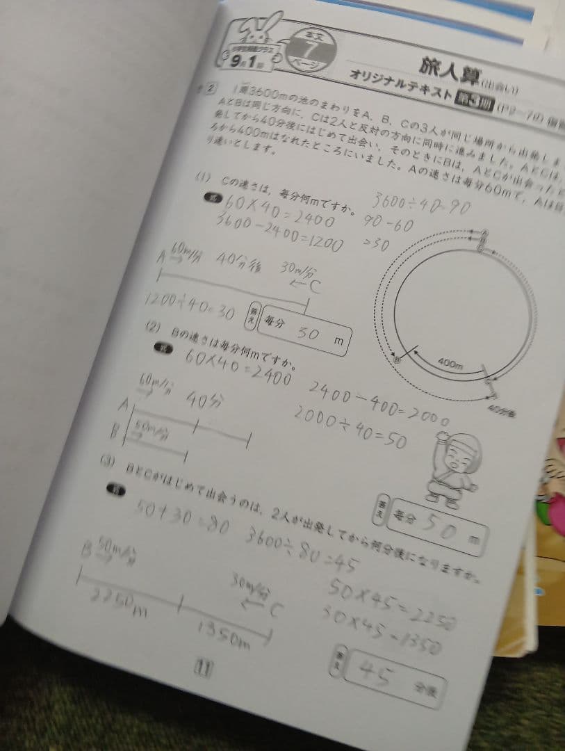 しょうがく社　3年生　小学特進クラス　最レベ国語/算数年間セット