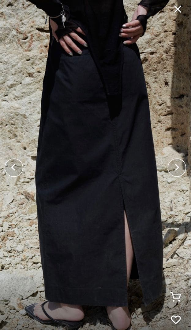 ジョゼムーン　LAYERED LOW SKIRT ロングスカート