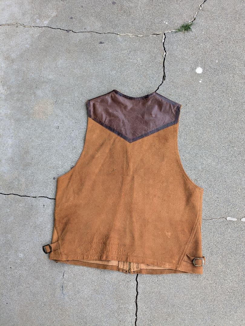 貴重◎ 30's vintage leather vest york