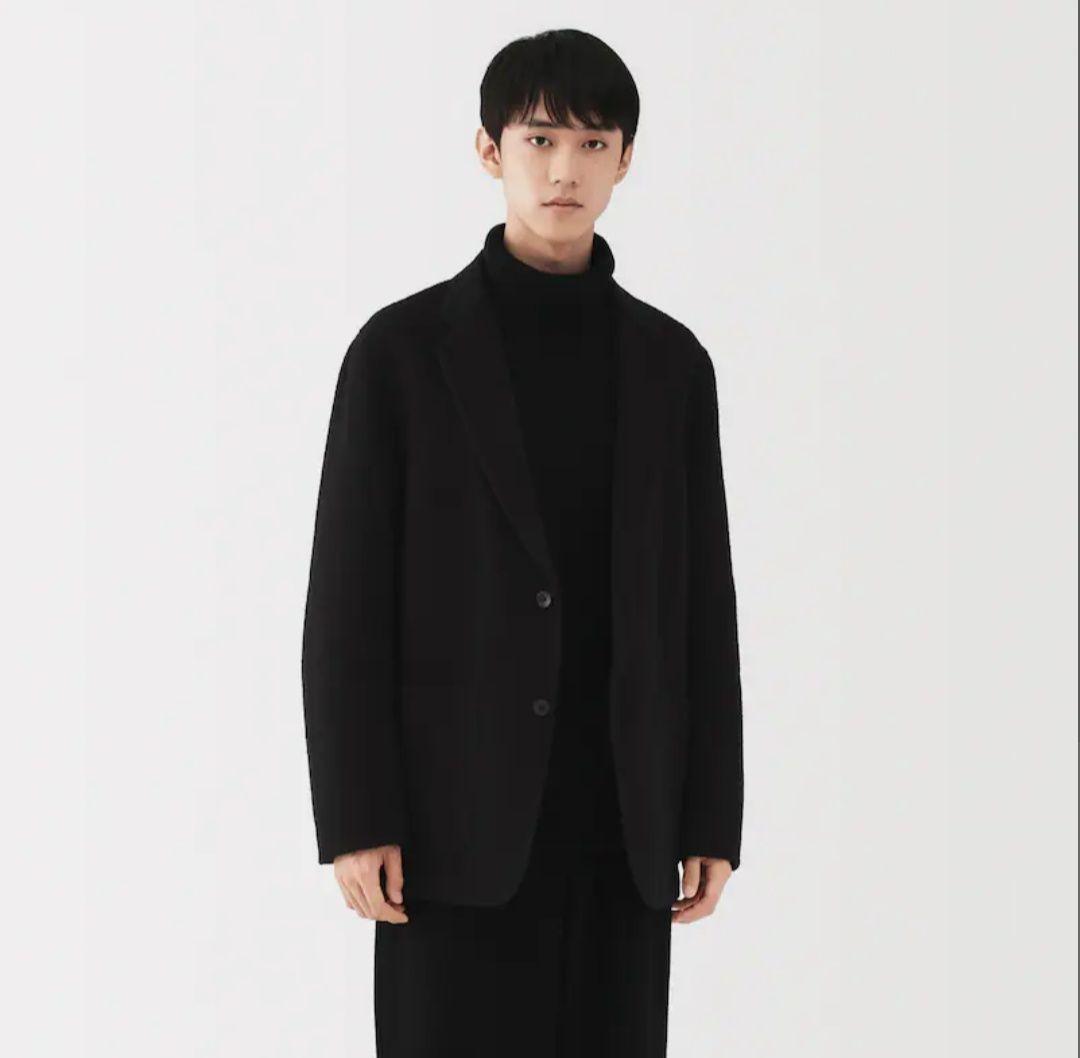 ご*ま様 最終値下げ 新品未使用品 MUJI Labo カシミヤ混ジャケット 黒