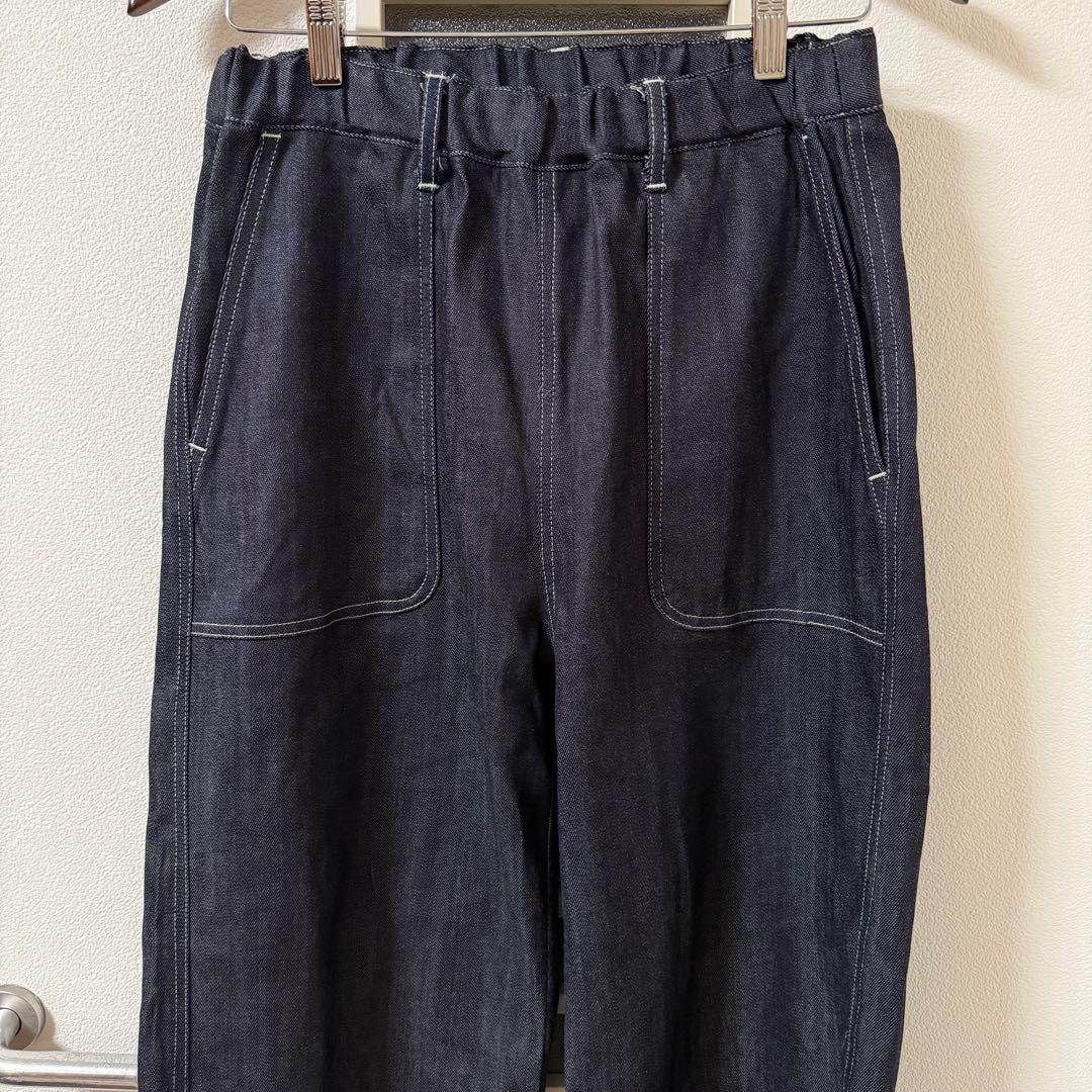 【美品】WEBBER ウェバー　デニムパンツ　M インディゴブルー　倉敷デニム