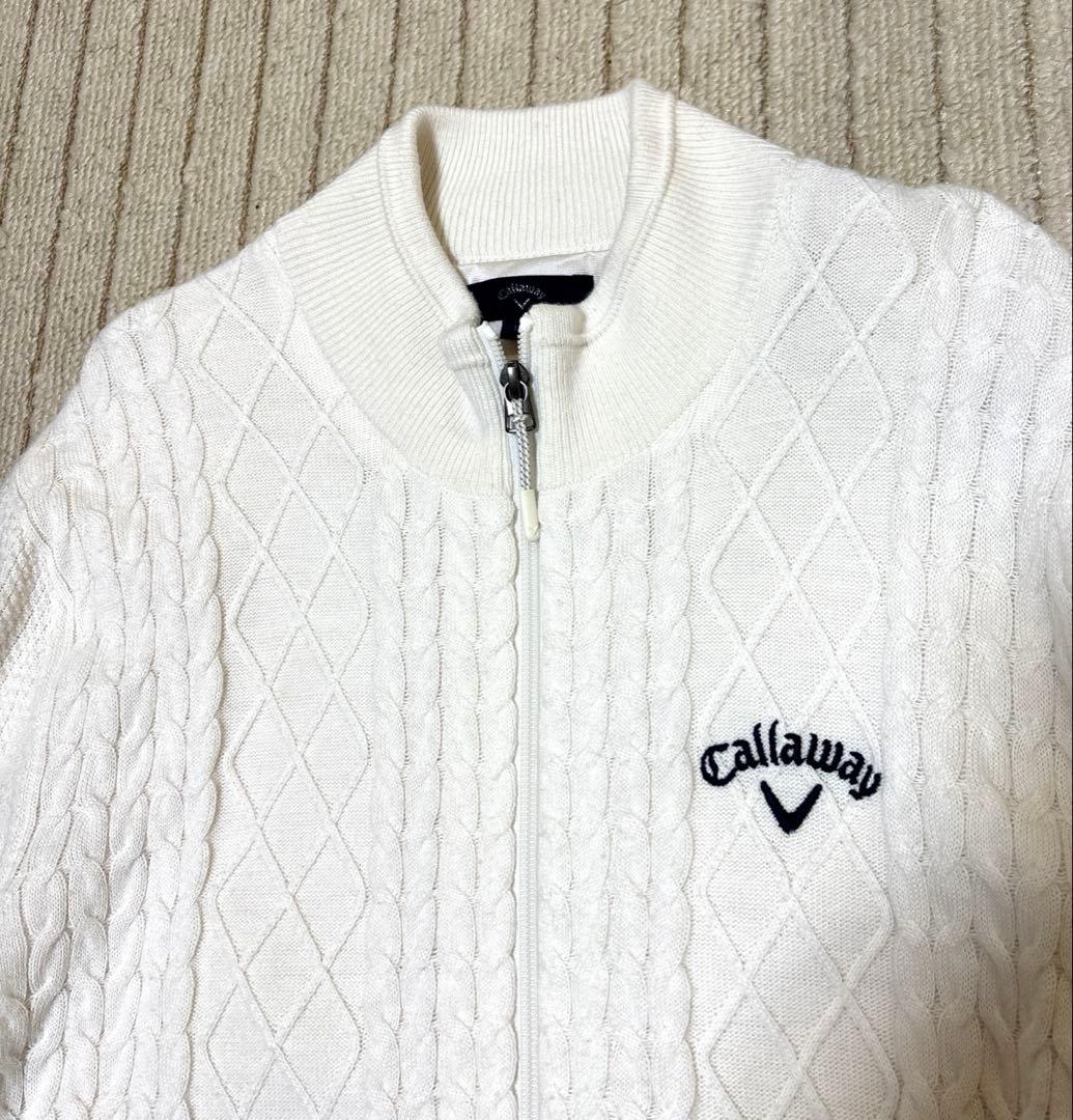 【美品】Callaway キャロウェイ　ゴルフジャケット　裏地　ダブルジップ　Ｌ