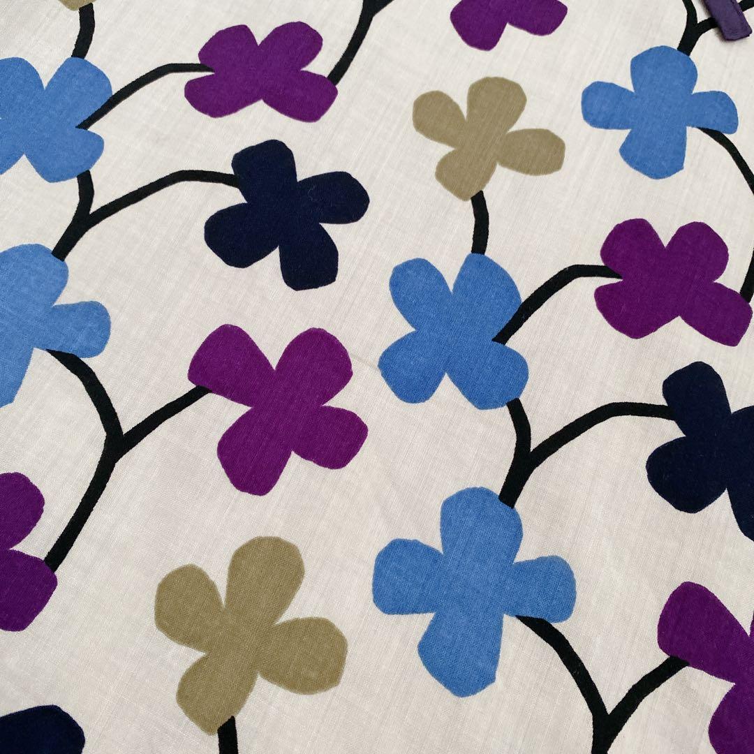 美品【sou・sou】貫頭衣　モスリン長方形衣　花あそび