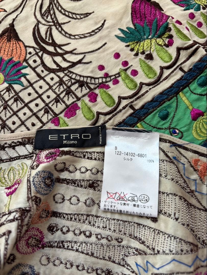 クミン様 ETRO 刺繍入り ストール 多色 箱無し