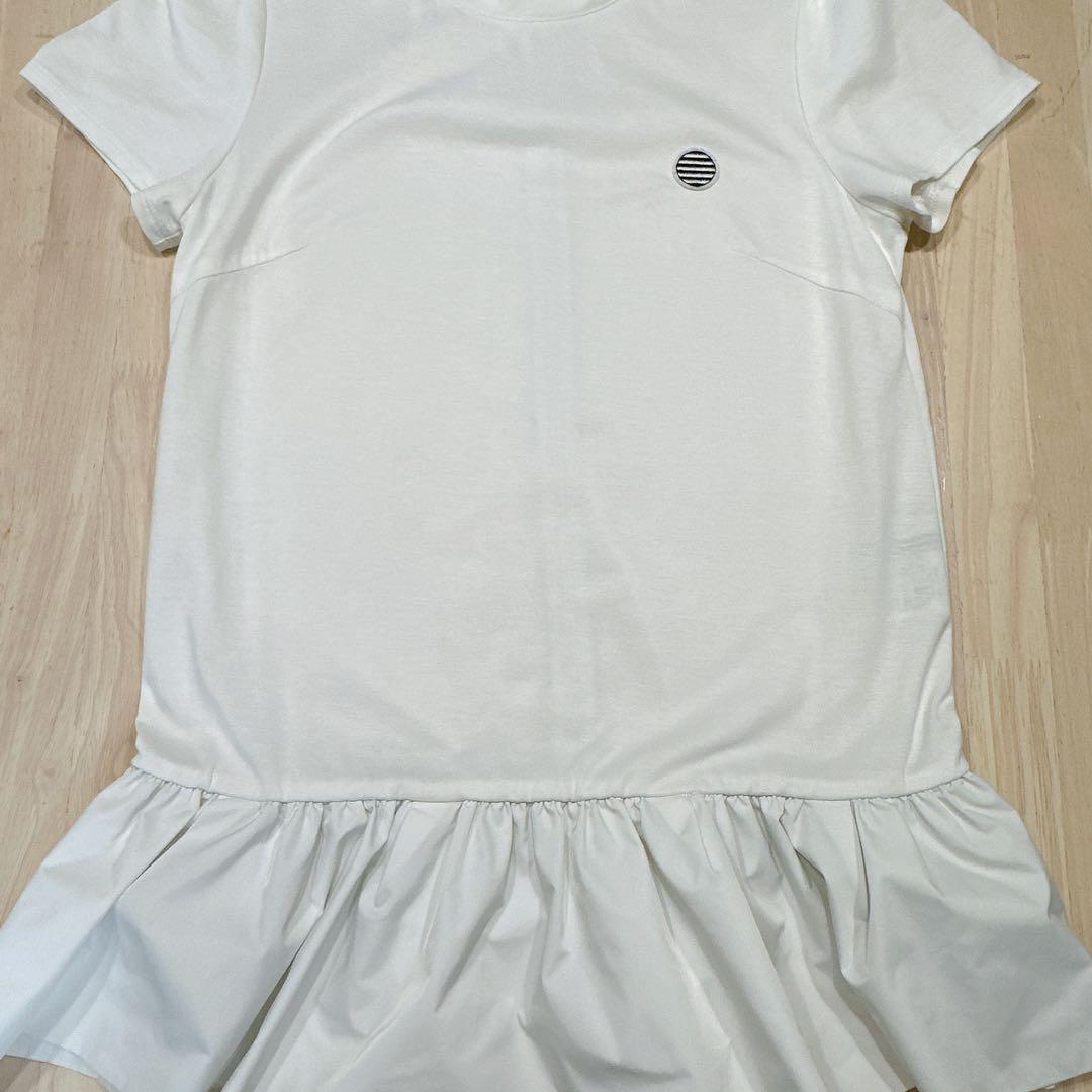 ボーダーズアットバルコニー　HEM TEE カットソー　36 白　へプラム
