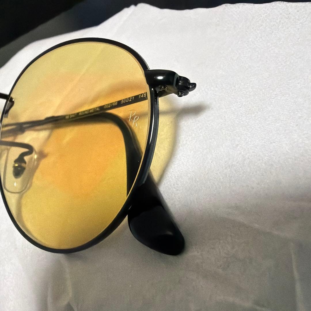 Ray-Ban レイバン RB3447 イエローレンズ ラウンド型 サングラス