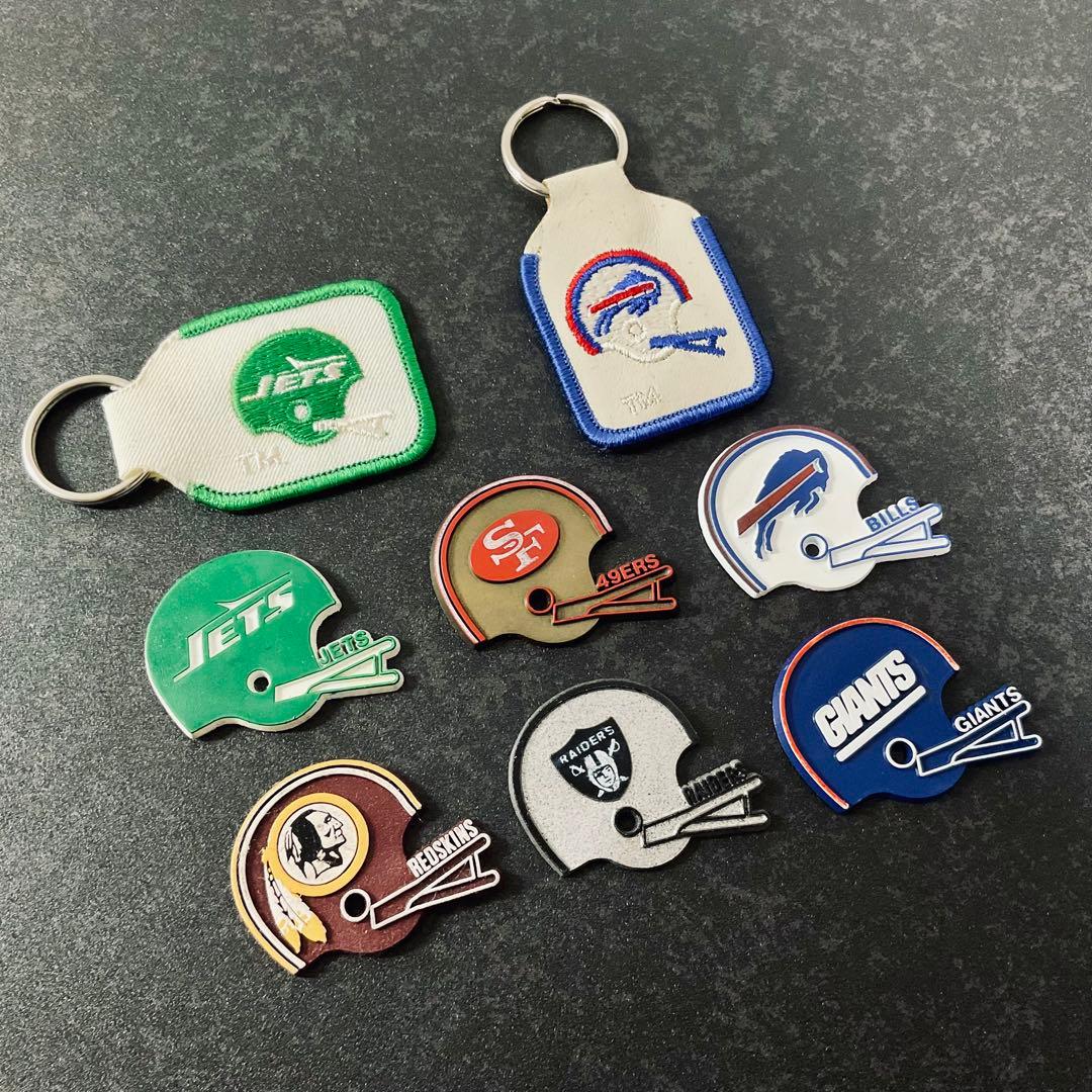 ⭐️ヴィンテージ⭐️【８点セット】NFL チームマグネット キーホルダー