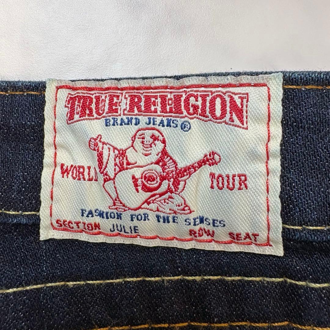 【美品】 TRUE RELIGION JULIE ストレッチ ストレートデニム