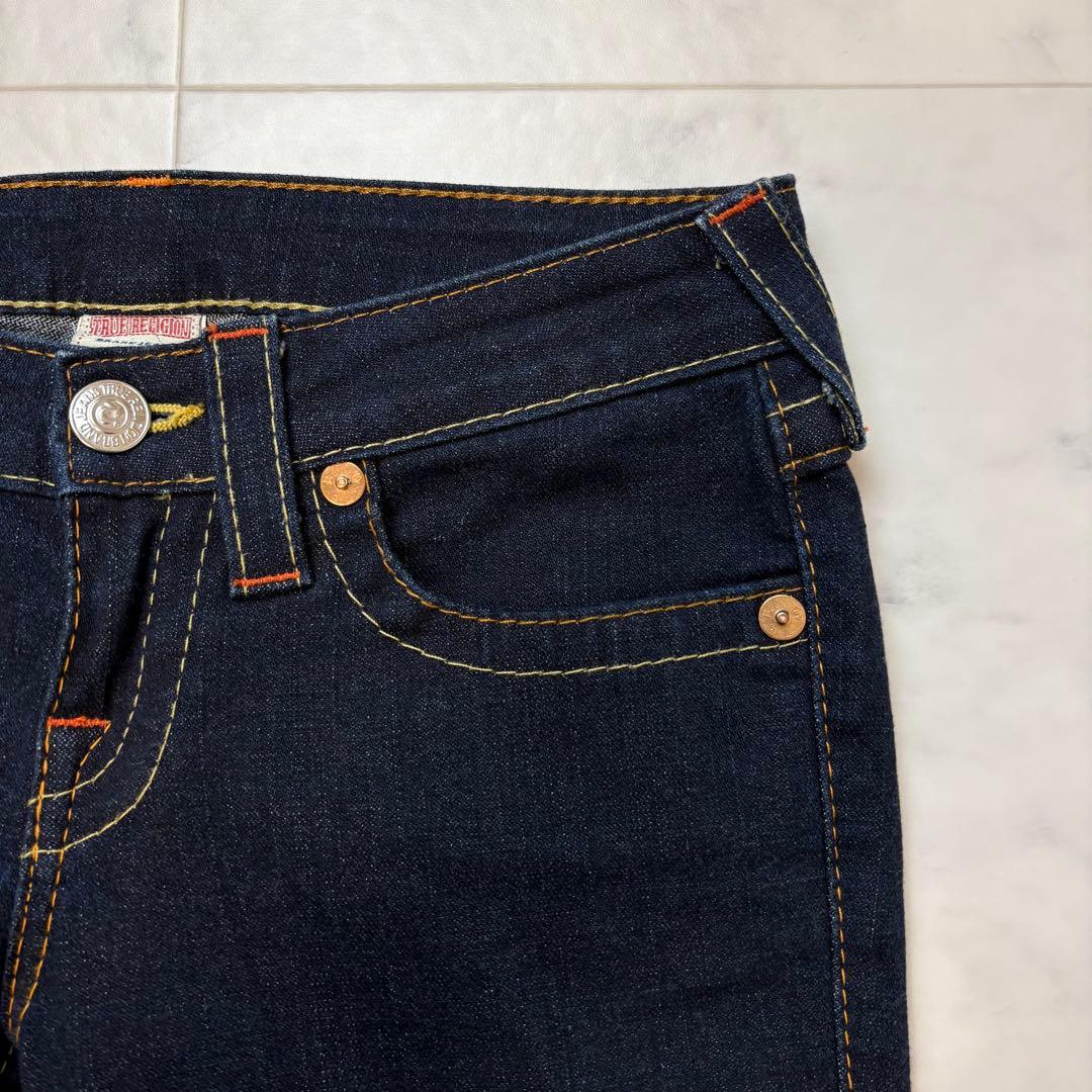 【美品】 TRUE RELIGION JULIE ストレッチ ストレートデニム